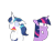 Size: 2252x1672 | Tagged: safe, artist:riisusparkle, shining armor, twilight sparkle, pony, unicorn, disgusted, implied incest, implied kissing, unshorn fetlocks