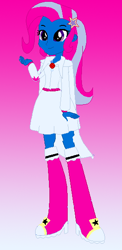 Size: 274x561 | Tagged: safe, artist:princessofdeadroses, artist:selenaede, derpibooru import, trixie, human, equestria girls, alternate cutie mark, alternate universe, anti-villain, anti-villainess, base used, beautiful, cape, clothes, elements of insanity, equestria girls style, equestria girls-ified, hairpin, magic mare, shoes, tomboy