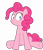 Size: 4000x4609 | Tagged: safe, artist:kuren247, pinkie pie, earth pony, pony, dramatic look, simple background, transparent background, vector