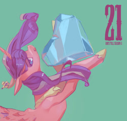 Size: 1105x1051 | Tagged: safe, artist:tc, princess cadance, alicorn, pony, countdown, female, horn, solo