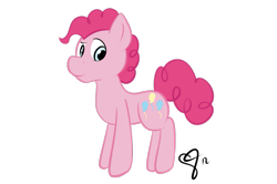 Size: 829x552 | Tagged: safe, artist:lapso, bubble berry, pinkie pie, earth pony, pony, female, mare, pink coat, pink mane, rule 63