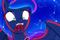 Size: 1526x1024 | Tagged: safe, artist:light262, princess luna, alicorn, pony, distress, open mouth, solo