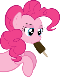 Size: 7000x8996 | Tagged: safe, artist:derpysjunk, pinkie pie, earth pony, pony, absurd resolution, fudgesicle, ice cream, popsicle, simple background, transparent background, vector