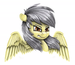 Size: 2268x1968 | Tagged: safe, artist:rysunkowasucharia, daring do, pegasus, pony, angry, bust, female, mare, nose wrinkle, portrait, solo