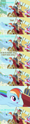 Size: 500x2030 | Tagged: safe, edit, edited screencap, screencap, globe trotter, lemon chiffon, maybelline, rainbow dash, pegasus, pony, the mysterious mare do well, apathy, carriage, comic, screencap comic, tourist