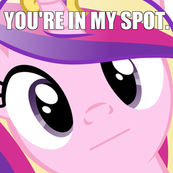 Size: 4800x4800 | Tagged: safe, princess cadance, alicorn, pony, :, absurd resolution, close-up, extreme close up, face, hi anon, looking at you, meme