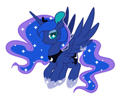 Size: 1023x815 | Tagged: safe, artist:snow angel, princess luna, alicorn, pony, simple background, solo, transparent background