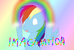 Size: 900x610 | Tagged: safe, artist:rainbowdashplz, rainbow dash, pegasus, pony, idiot box, solo, spongebob squarepants