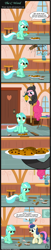 Size: 800x3959 | Tagged: safe, artist:innuendo88, artist:toxic-mario, bon bon, lyra heartstrings, pinkie pie, sweetie drops, earth pony, pony, comic, cookie, food, spanish, translation