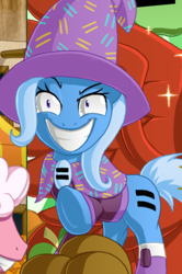 Size: 334x504 | Tagged: safe, artist:berrypawnch, derpibooru import, edit, trixie, clothes, cropped, equal cutie mark, hat, trixie's hat