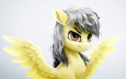 Size: 4333x2700 | Tagged: safe, artist:rysunkowasucharia, daring do, pegasus, female, gritted teeth, mare, redraw, simple background, solo, spread wings, white background, wings