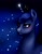 Size: 750x950 | Tagged: dead source, safe, artist:kathrianna, princess luna, alicorn, pony, eye reflection, solo