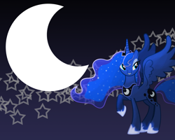 Size: 1280x1024 | Tagged: safe, artist:togekisspika35, princess luna, alicorn, pony, female, horn, mare, solo, wallpaper