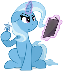 Size: 2219x2481 | Tagged: dead source, safe, artist:furrgroup, derpibooru import, trixie, pony, unicorn, book, female, magic, mare, simple background, solo, wand, white background