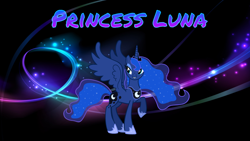 Size: 1920x1080 | Tagged: safe, artist:asterphoenix90, artist:santafer, princess luna, alicorn, pony, effects, raised hoof, vector, wallpaper