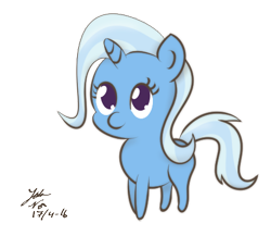 Size: 463x402 | Tagged: safe, artist:noxdrachen, derpibooru import, trixie, pony, unicorn, chibi, female, mare, solo