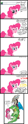 Size: 939x4152 | Tagged: safe, discord, gummy, pinkie pie, earth pony, pony, ask discopie, discopie, female, male, shipping, straight