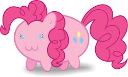 Size: 2567x1539 | Tagged: safe, artist:leopurofriki, pinkie pie, earth pony, pony, :3, simple background, transparent background