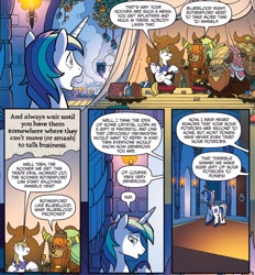 Size: 850x916 | Tagged: safe, artist:tonyfleecs, idw, prince blueblood, prince rutherford, shining armor, pony, unicorn, spoiler:comic, spoiler:comicff26, yakmina