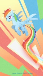 Size: 394x700 | Tagged: safe, artist:kurieto, rainbow dash, pegasus, pony, countdown, pixiv, solo