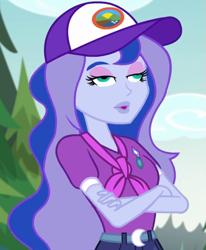 Size: 463x563 | Tagged: safe, screencap, princess luna, vice principal luna, equestria girls, legend of everfree, cropped, faic, great moments in animation, mid-blink screencap, solo