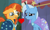 Size: 1051x636 | Tagged: safe, derpibooru import, edit, edited screencap, screencap, sunburst, trixie, boast busters, the parent map, female, heart, male, shipping, shipping domino, straight, trixburst