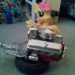 Size: 320x320 | Tagged: safe, fluttershy, rainbow dash, blind bag, diorama, irl, photo, scale model, toy