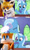 Size: 607x1024 | Tagged: safe, derpibooru import, edit, edited screencap, screencap, trixie, all bottled up, meme, miles "tails" prower, sonic movie 2020, sonic the hedgehog (series), trixie fixing meme