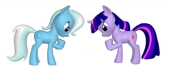 Size: 1340x600 | Tagged: safe, derpibooru import, trixie, twilight sparkle, pony, unicorn, pony creator, 3d, female, mare, ponylumen