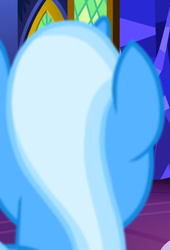 Size: 736x1080 | Tagged: safe, derpibooru import, screencap, trixie, pony, unicorn, all bottled up, cropped, mane, solo, twilight's castle