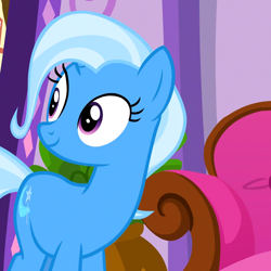 Size: 912x912 | Tagged: safe, derpibooru import, screencap, trixie, pony, unicorn, all bottled up, cropped, solo