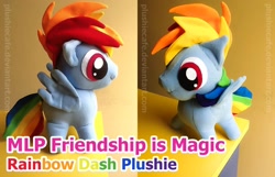 Size: 1440x927 | Tagged: safe, artist:plushiecafe, rainbow dash, irl, photo, plushie, solo