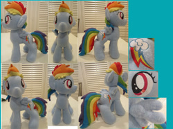 Size: 1024x760 | Tagged: safe, artist:mylittlezombie, rainbow dash, irl, photo, plushie, solo