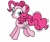 Size: 600x500 | Tagged: safe, artist:holyfs, pinkie pie, earth pony, pony, female, mare, pink coat, pink mane, solo, twitchy tail