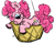 Size: 500x500 | Tagged: safe, artist:stonedsergeant, pinkie pie, earth pony, pony, female, mare, ms paint, pink coat, pink mane, solo