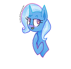 Size: 482x466 | Tagged: safe, artist:cuteiemonster, derpibooru import, trixie, pony, unicorn, female, mare, my little art challenge, solo