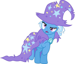 Size: 5060x4326 | Tagged: safe, artist:osipush, derpibooru import, trixie, pony, unicorn, no second prances, absurd resolution, cape, clothes, female, mare, simple background, solo, the paint and growerful triskie, transparent background, trixie's cape, trixie's hat, vector