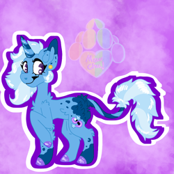 Size: 768x768 | Tagged: safe, artist:mewwchuu, derpibooru import, trixie, pony, unicorn, alternate universe, ear piercing, earring, fluffy, jewelry, leonine tail, piercing, smiling