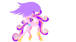 Size: 1000x563 | Tagged: safe, artist:vitannyy, princess cadance, alicorn, pony, raised hoof, simple background, solo, spread wings, transparent background