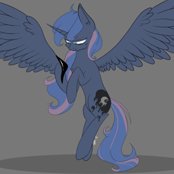 Size: 1024x1024 | Tagged: safe, artist:modofgpl, princess luna, alicorn, pony, female, horn, mare, nightmare luna, solo