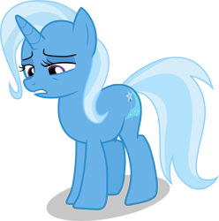 Size: 5054x5087 | Tagged: safe, artist:shutterflyeqd, derpibooru import, trixie, pony, unicorn, no second prances, absurd resolution, female, mare, photoshop, sad, simple background, solo, transparent background, vector