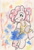 Size: 741x1084 | Tagged: safe, artist:slightlyshade, pinkie pie, earth pony, pony, apron, clothes, oven mitts, paint, paint on fur, paintbrush, solo, traditional art