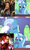 Size: 640x1080 | Tagged: safe, artist:mega-poneo, derpibooru import, edit, edited screencap, screencap, trixie, ape, bird, dog, duck, gorilla, human, ostrich, parrot, pony, unicorn, all bottled up, american pekin, blue and gold macaw, comic, doctor dolittle, dr dolittle, exploitable meme, female, irish wolfhound, iron man, lowland gorilla, macaw, magic, male, mare, meme, robert downey jr, screencap comic, sugar glider, transformation, trixie fixing meme