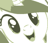 Size: 160x144 | Tagged: safe, princess cadance, alicorn, pony, 8-bit, close-up, game boy, game boy palette, hi anon, meme, picture for breezies