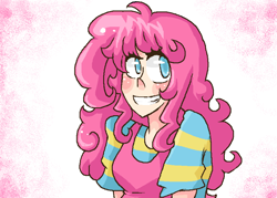 Size: 816x584 | Tagged: safe, artist:natalie-63, pinkie pie, humanized, ms paint, solo