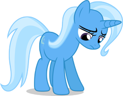 Size: 8000x6262 | Tagged: safe, artist:luckreza8, derpibooru import, trixie, pony, unicorn, no second prances, .svg available, absurd resolution, female, inkscape, looking down, mare, sad, simple background, solo, transparent background, vector