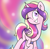 Size: 603x586 | Tagged: safe, artist:askopera--pony, princess cadance, alicorn, pony, smiling, solo, wink