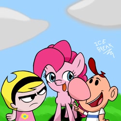 Size: 900x900 | Tagged: safe, artist:icebreak23, pinkie pie, earth pony, pony, billy, crossover, mandy, the grim adventures of billy and mandy