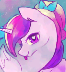 Size: 1200x1300 | Tagged: safe, artist:staticdragon1, princess cadance, alicorn, pony, :p, heart eyes, solo, teen princess cadance, wingding eyes, younger