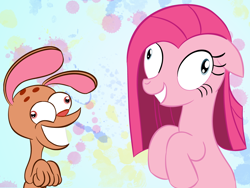 Size: 1200x900 | Tagged: safe, artist:loomx, pinkie pie, earth pony, pony, crossover, ren and stimpy, ren hoek